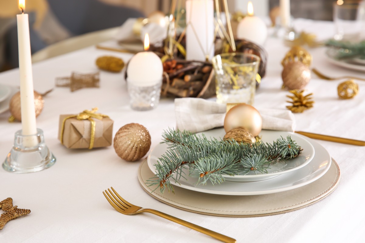 consejos para decorar y poner la mesa de Navidad