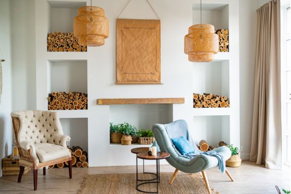 ideas para decorar el hueco de la chimenea