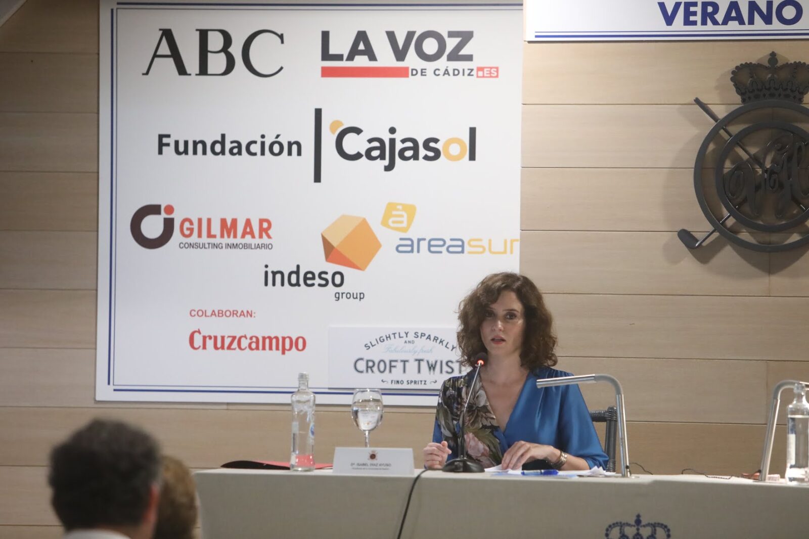 Díaz Ayuso defiende su gestión en el Aula de Cultura