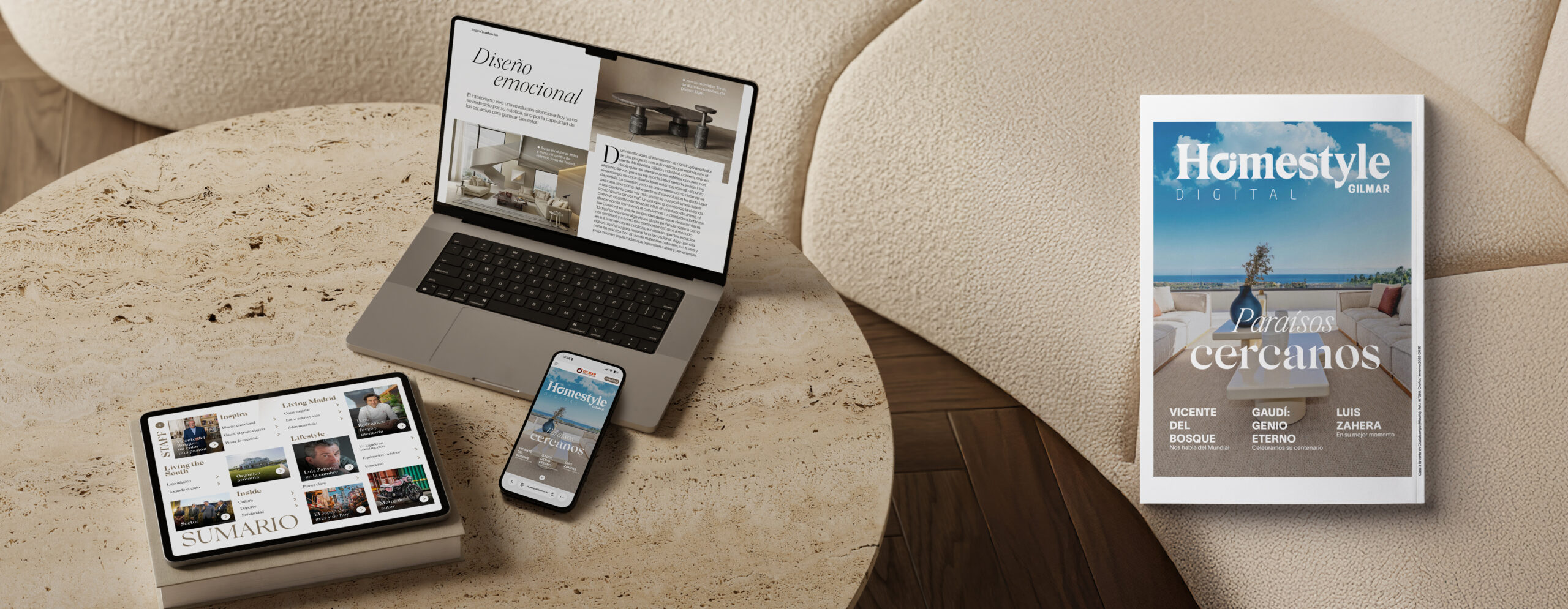 Dispositivos electrónicos y revista Homestyle 14