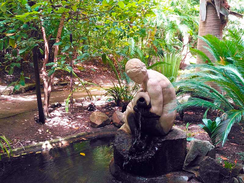 jardin botanico de malaga con niños