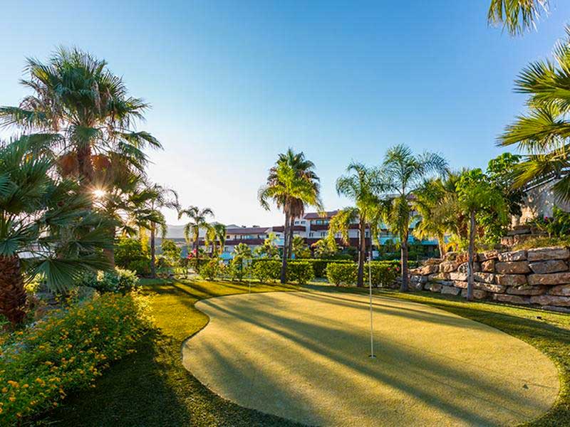zona de prácticas de campo de golf en Hoyo 19