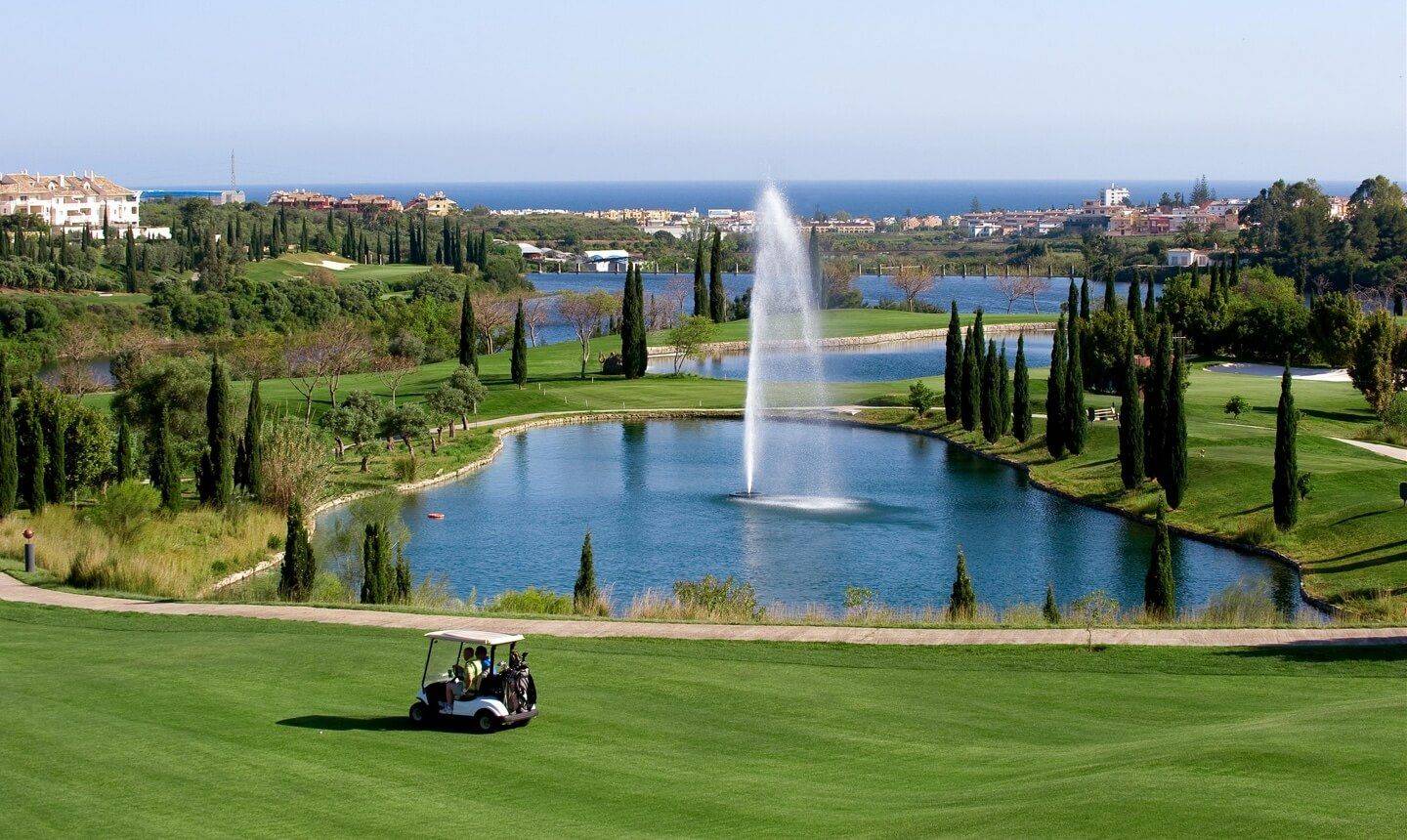 Vista general del club de golf Villa Padierna de Marbella
