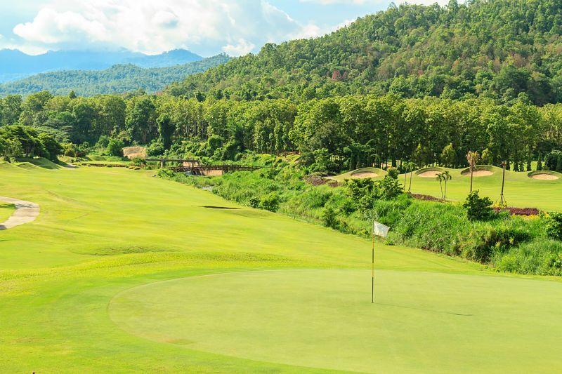 Vista general de un campo de golf