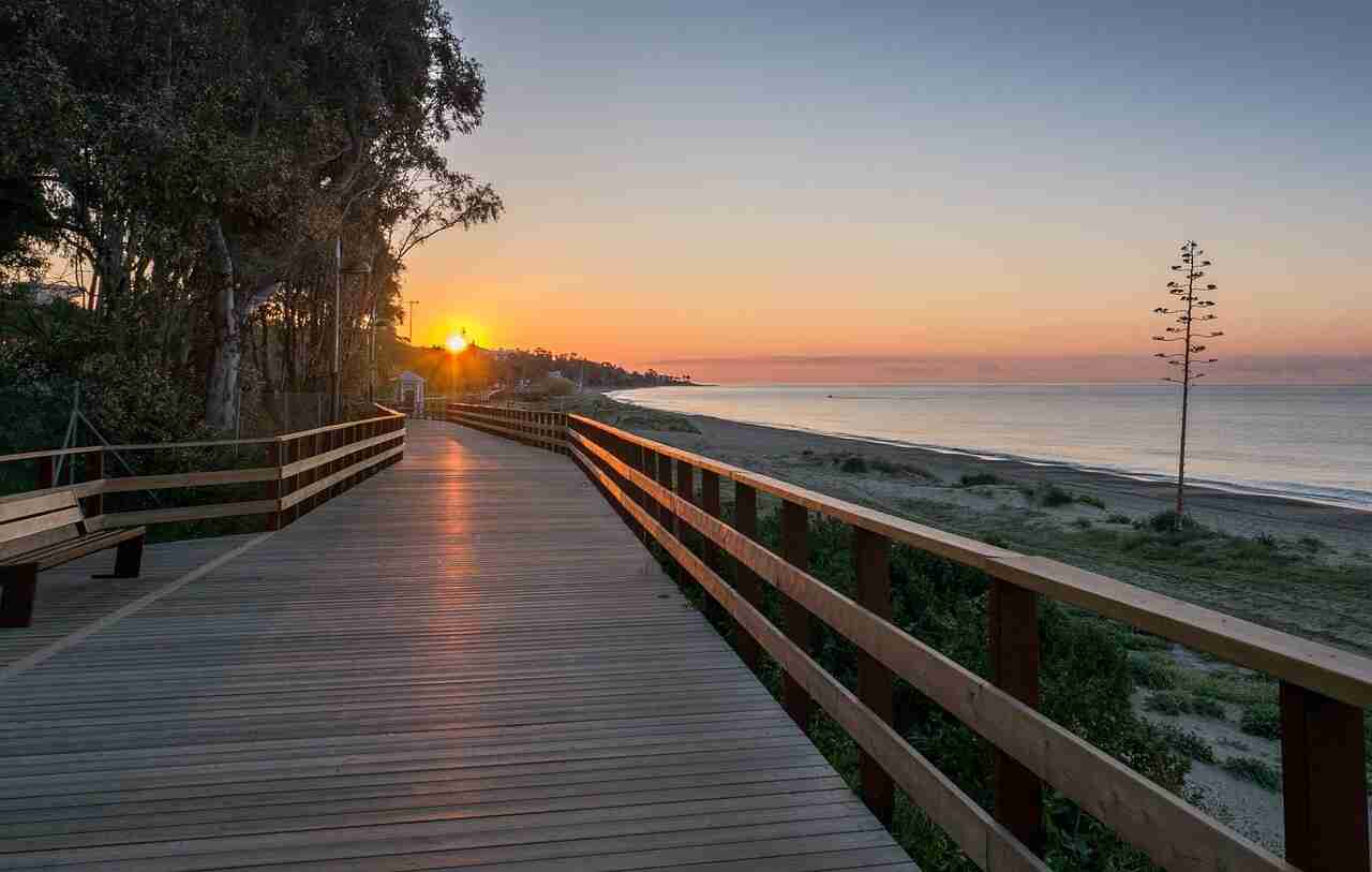 Atardecer de invierno en Marbella